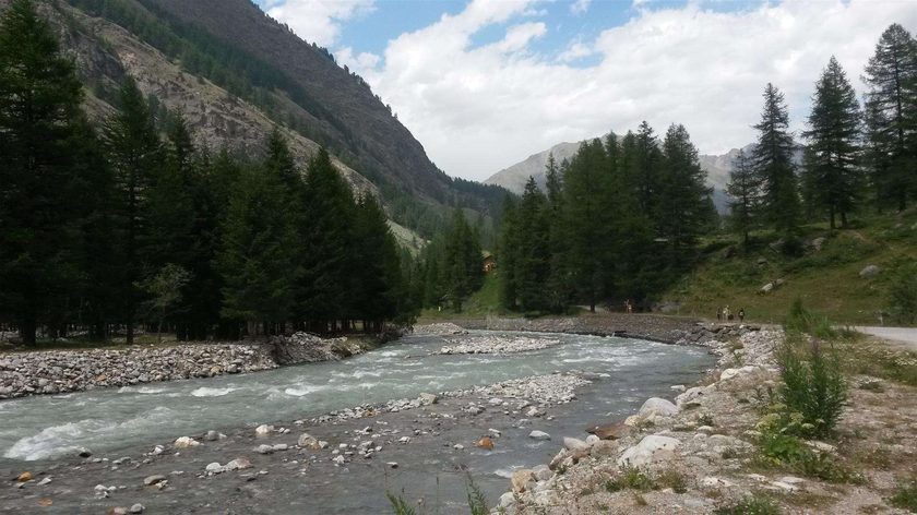 By the river Valnontey, Cogne