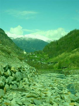 Walking in the mountains