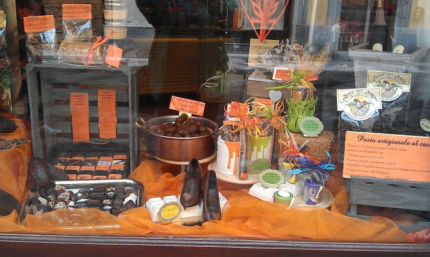 the chocolate shop