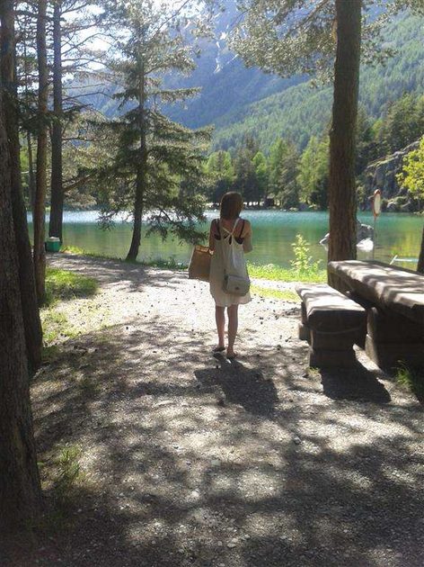 visiting the lake at "Places"