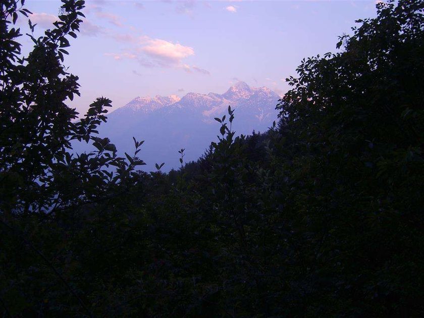 9pm on the way back from Etroubles