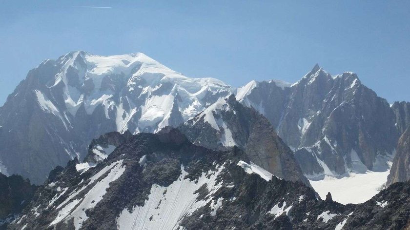 Views going up to Mont Blanc