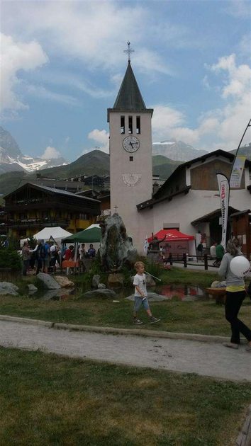 Cervinia village celebrations of 150 years since Cervinio was first climbed 